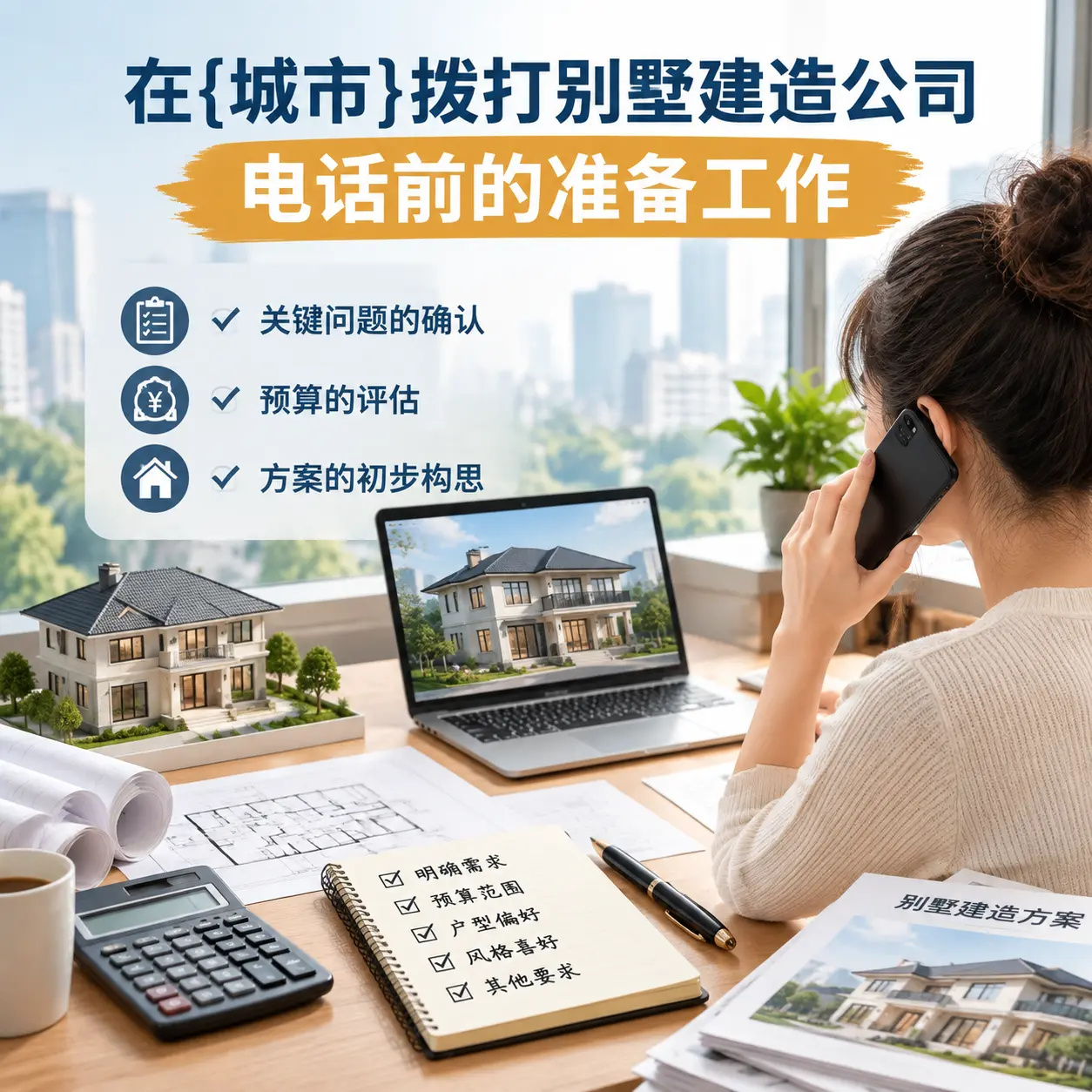 在关岭拨打别墅建造公司电话前的准备工作