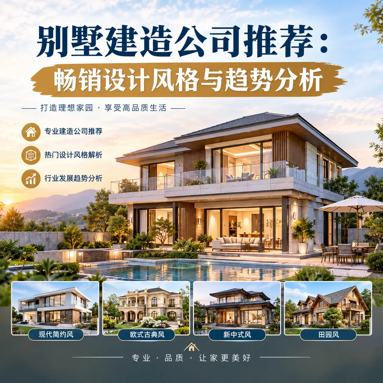 别墅建造公司推荐: 关岭 畅销设计风格与趋势分析