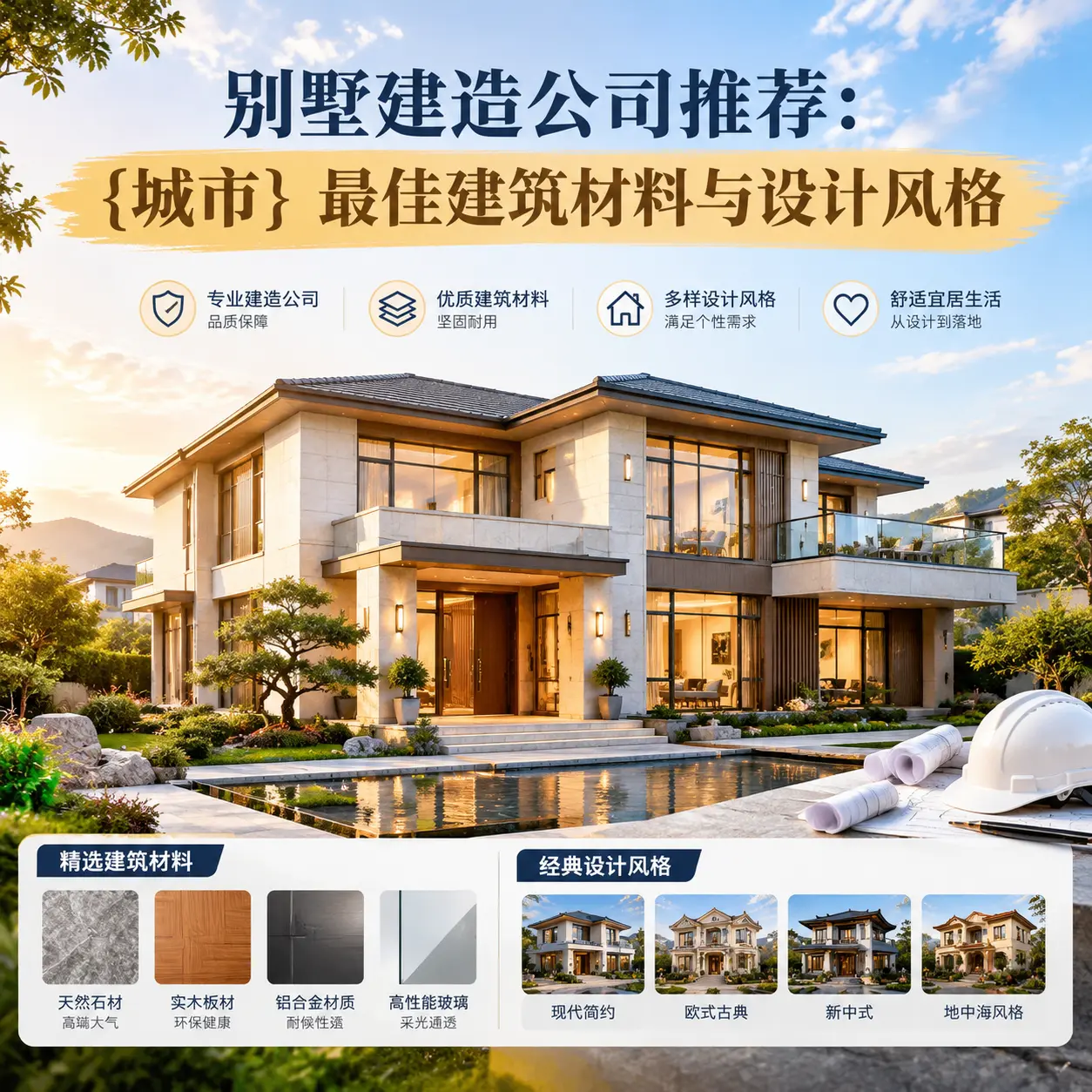 别墅建造公司推荐: 关岭 最佳建筑材料与设计风格