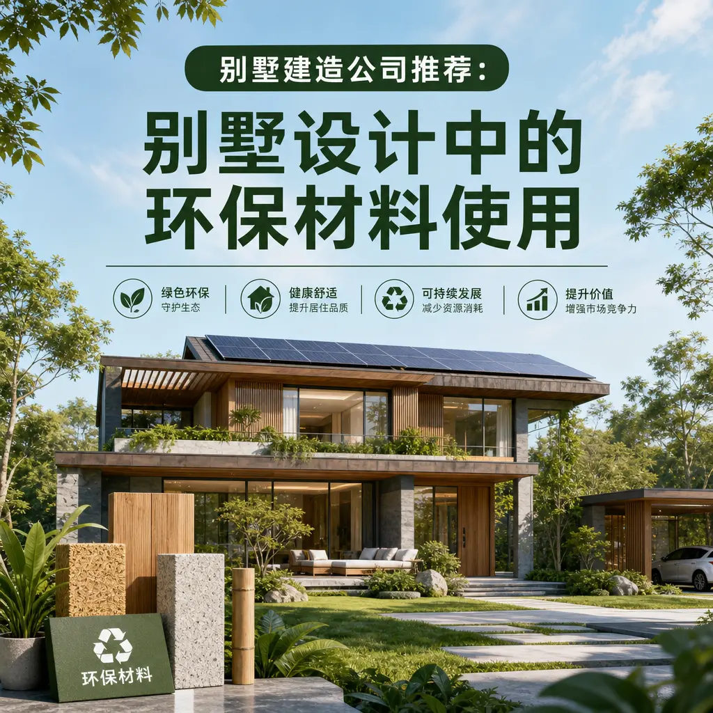 别墅建造公司推荐： 关岭 别墅设计中的环保材料使用